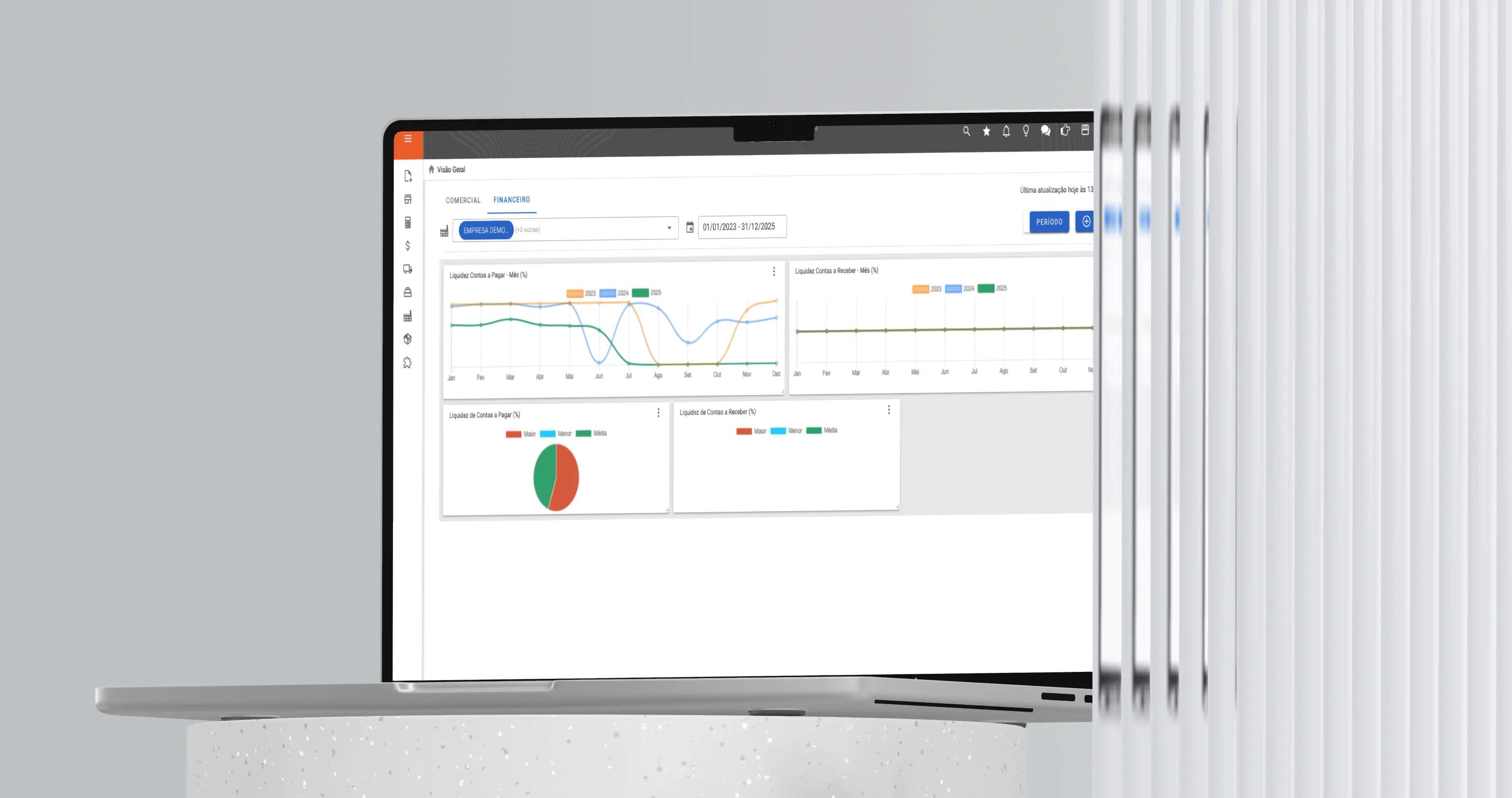 Dashboard do Sistema ERP WebMais