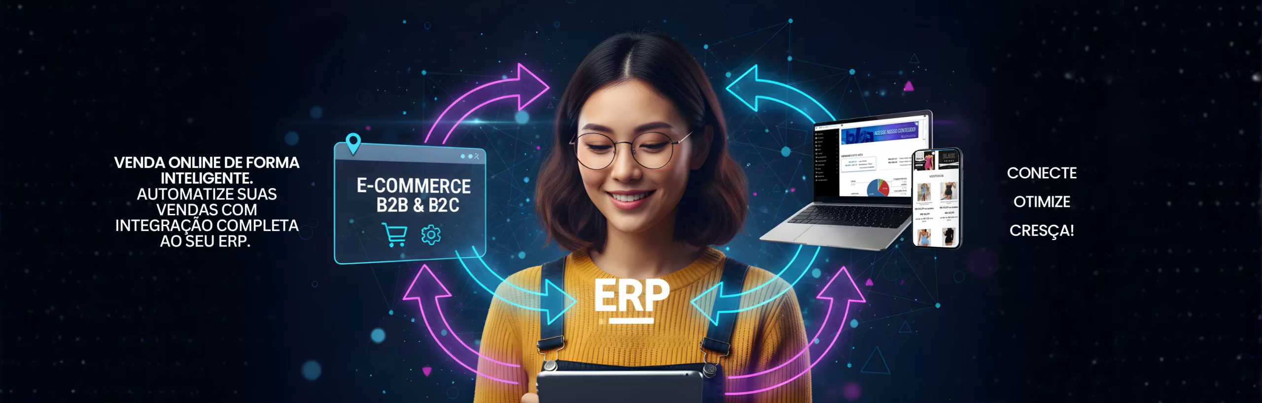 Vendas online integrada ao sistema de gestão empresarial