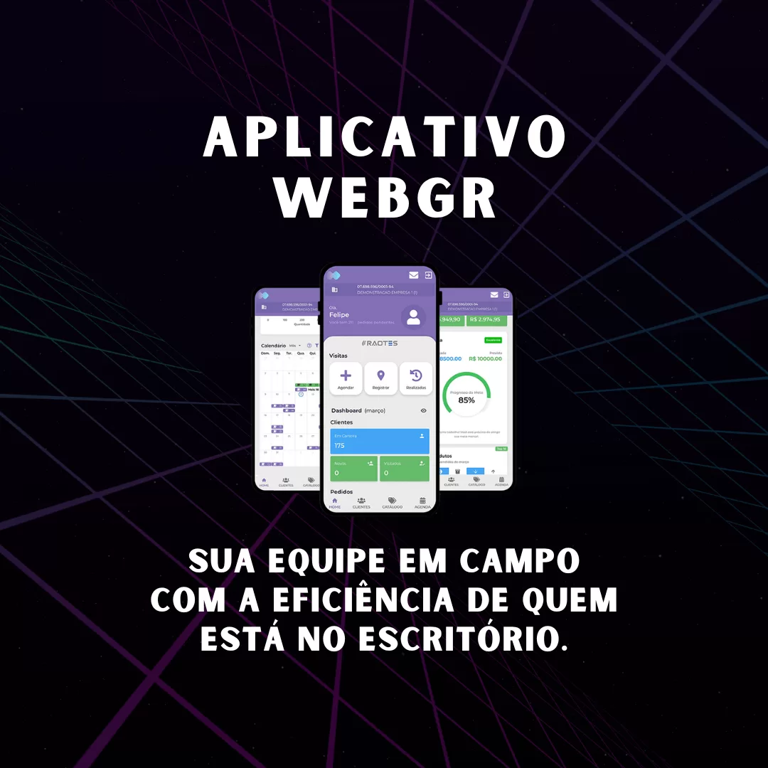 Aplicativo WebGR para controle de equipes externas