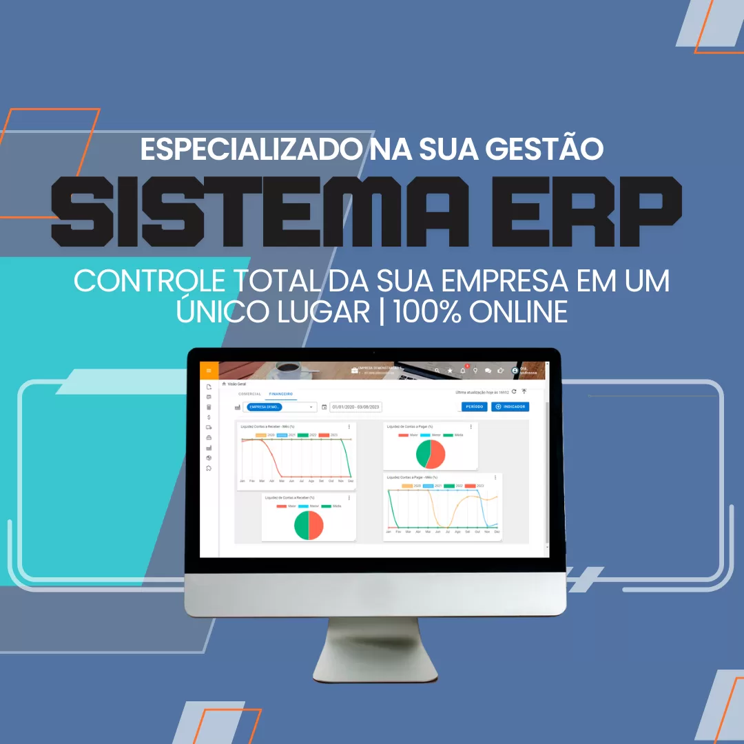Sistema ERP online para gestão empresarial Grupo Raotes